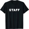Mitarbeiter Vorder- und Rückseite Klassisch Einfach Arbeits Team Uniform Logo Unisex T-Shirt