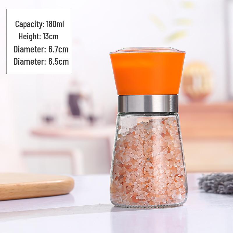 Dual Head Stainless Steel Manual Pepper Grinder: Multi-functional 2-in-1 for Pepper and Spice Grinding.