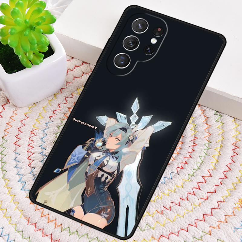 Genshin Impact Eula Game Silicone Phone Case For Samsung Galaxy Note 10 Pro S26 S25 S24 S23 S22 S21 Plus S25Ultra Capa Cover