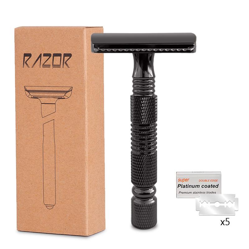 Safety Razor Anti Slip Classical Double Sided Shaver Twin Blade Shaving Shave For Men Daily Hair Remove Personal Care Tools