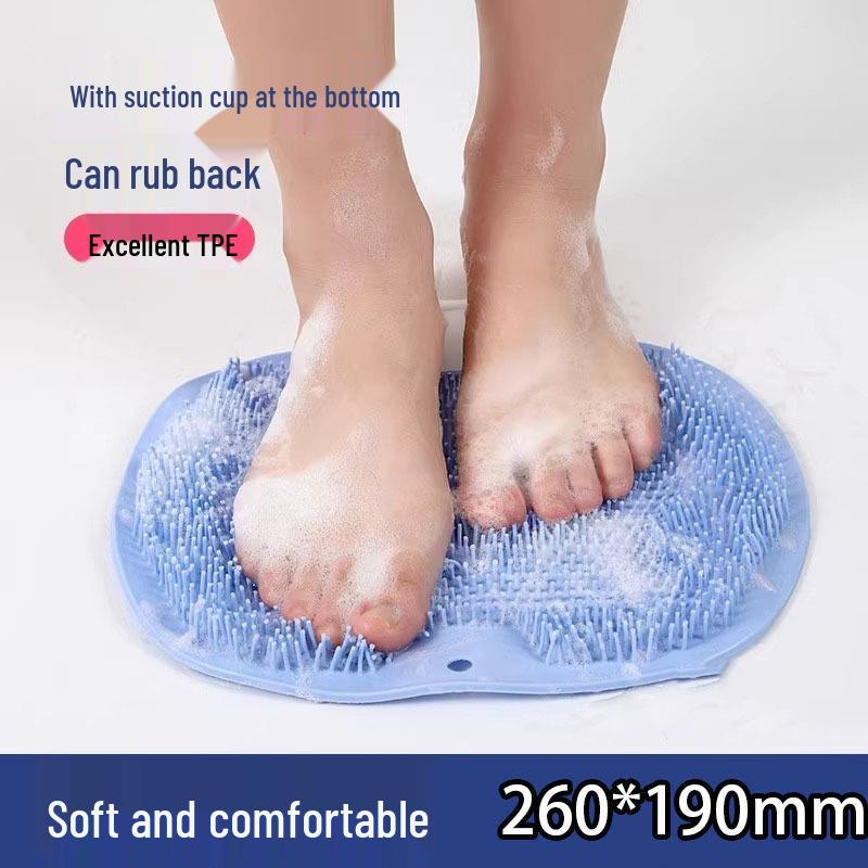 

Ванная комната Противоскользящий коврик для массажа ног - Бесплатная доставка, Присоски для крепления, Щетка для скрабирования и шлифовки ног