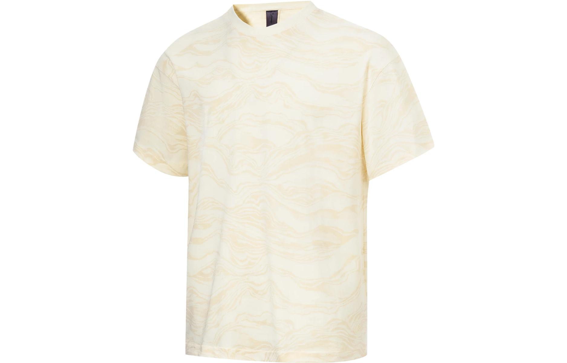 Li Ning T Shirts Unisex Papyrus White Crew Neck Moderate Straight Fit AHST065-4 XL