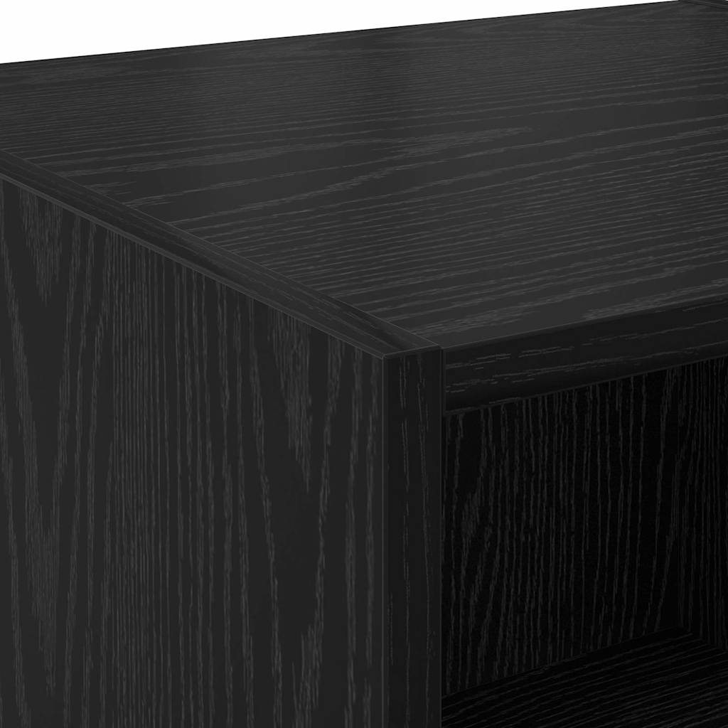 Highboard in Black Oak Look 40 x 42.5 x 185 cm Particleboard