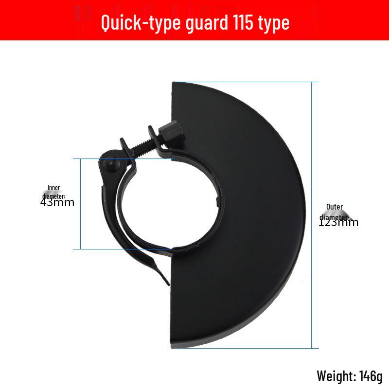100 Type Angle Grinder Guard: Universal Protective Cover for Cutting and Grinding Wheel