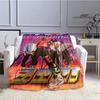 Coperta stampata retrò della band Tokio Hotel, coperta calda in flanella morbida e confortevole, biancheria da letto per casa, viaggio, regalo di compleanno