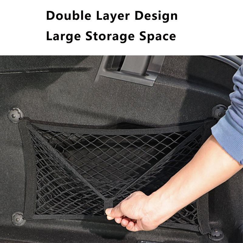 Elastic Nets for Trunk Storage Pocket Mesh Cargo Net Polyester Material 45*25CM/18*10IN