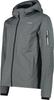 Куртка CMP Light Softshell Jacket with Detachable Hood (39A5027M) Man Jacket Zip Hood (39A5027M) antracite mel./ghiaccio