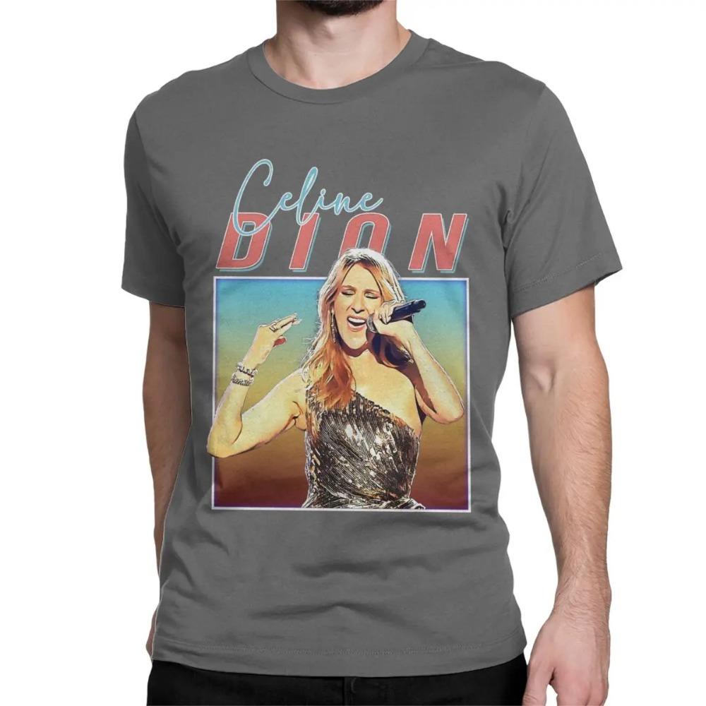 Men's and Women's Celines Dion Titanic Movie T-shirt Punk Rock Metal Short-sleeved Round Neck T-shirt Birthday Gift T-shirt