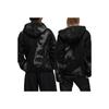 Y-3 Tie-Dye Jacquard Fleece Hooded Long Sleeve Jacket Unisex Jacket Black IL2040