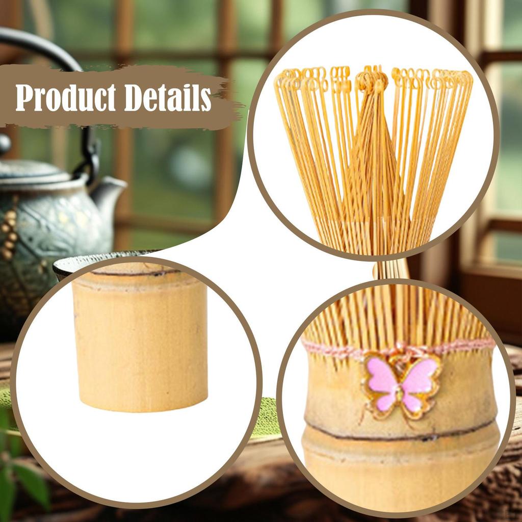 Bamboo Japanese Matcha Stirrer Chasen 2.3x4.2inch Mixing Tool