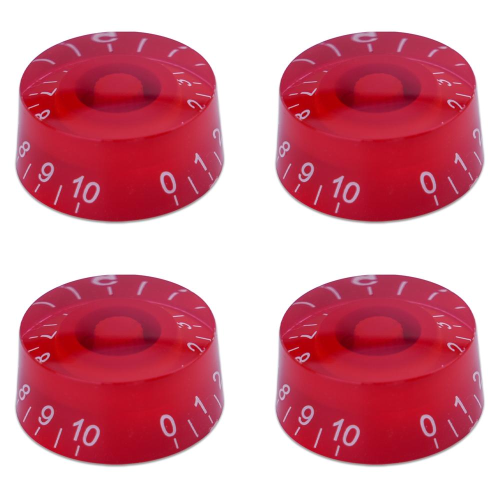 4pcs Guitar Volume Knobs Top Hat Knobs Speed Volume Tone Pedal Control Knobs for Electric Guitar Bass 29 Colors