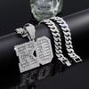 Cuban Chain KO Letter Pendant Necklace - Bold European & American Hip-Hop Style for Men's Nightclub & Party Accessories