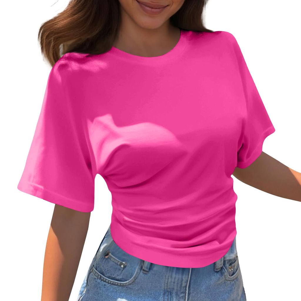Women's Round Neck  Loose Lightweight Spring/Summer Top