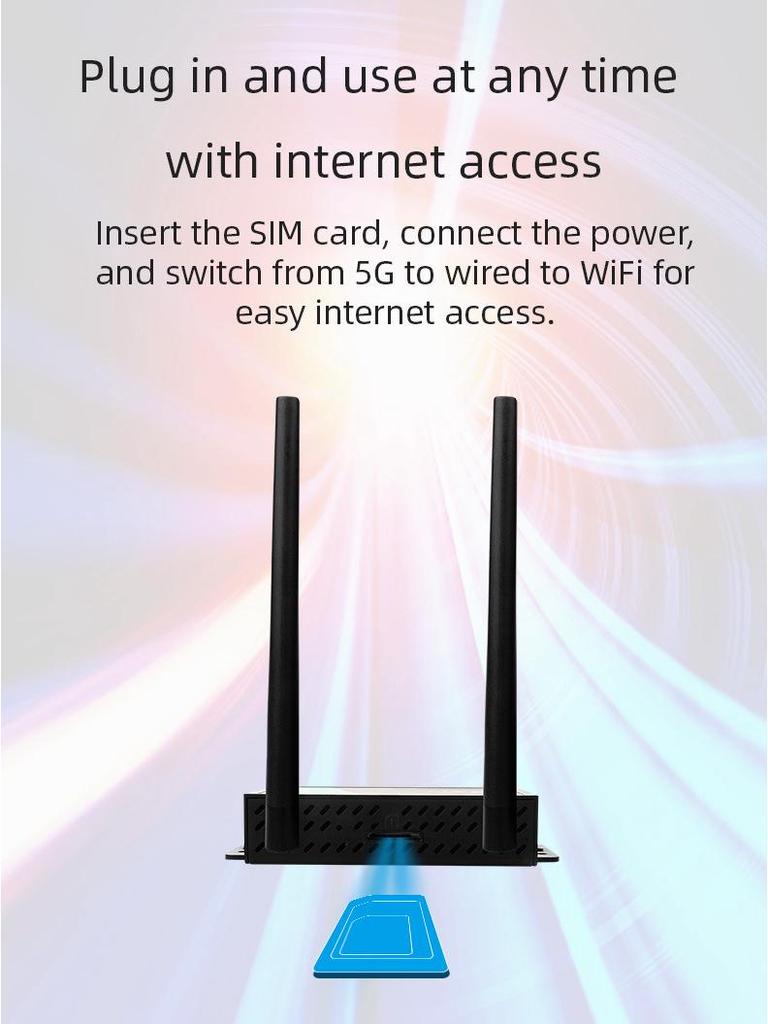 4G LTE Router mit zwei Netzwerkanschlüssen und SIM-Karten-Unterstützung für den Heim- oder Bürogebrauch (Kompatibel in Russland, UK, Europa)