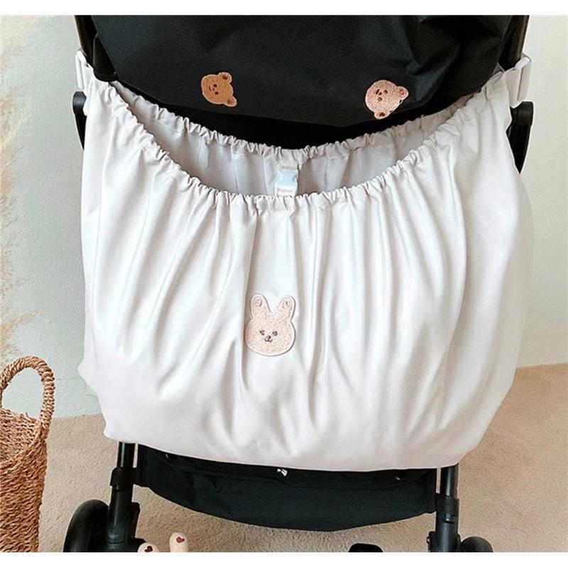 Ins Baby Stroller Detachable Storage Bag - Waterproof Accessory for Bottles, Diapers, and More