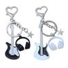 Yousheng Keychain Pendant, Electric Guitar Shape Key Holder with Metal Lobster Clasp, Music-Themed Gift for Rock Lovers And Students