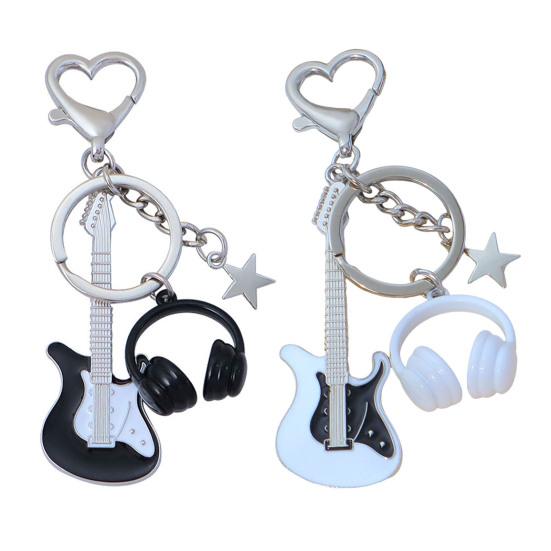 Yousheng Keychain Pendant, Electric Guitar Shape Key Holder with Metal Lobster Clasp, Music-Themed Gift for Rock Lovers And Students