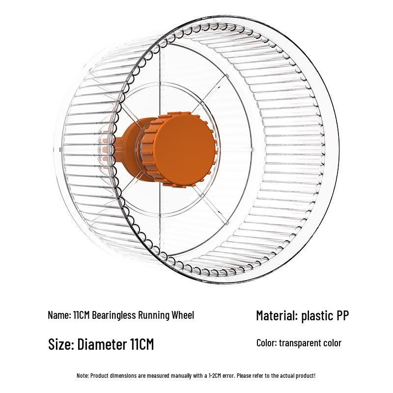 

Extra Large Silent Hamster Running Wheel with Stand & Double Bearings - Includes Exercise Flywheel, One-Piece Design, Free Shipping