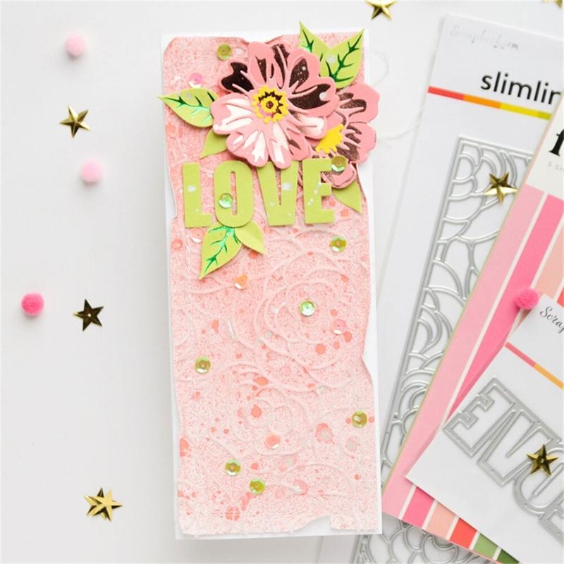 Ästhetische Blumen Stanzformen Kohlenstoffstahl Stanzschablonen Metall Prägeschablonen für Scrapbooking Kartenherstellung Album