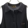 FENDI made in Italy No sleeve Polo one piece 44 black Fawn Women Used