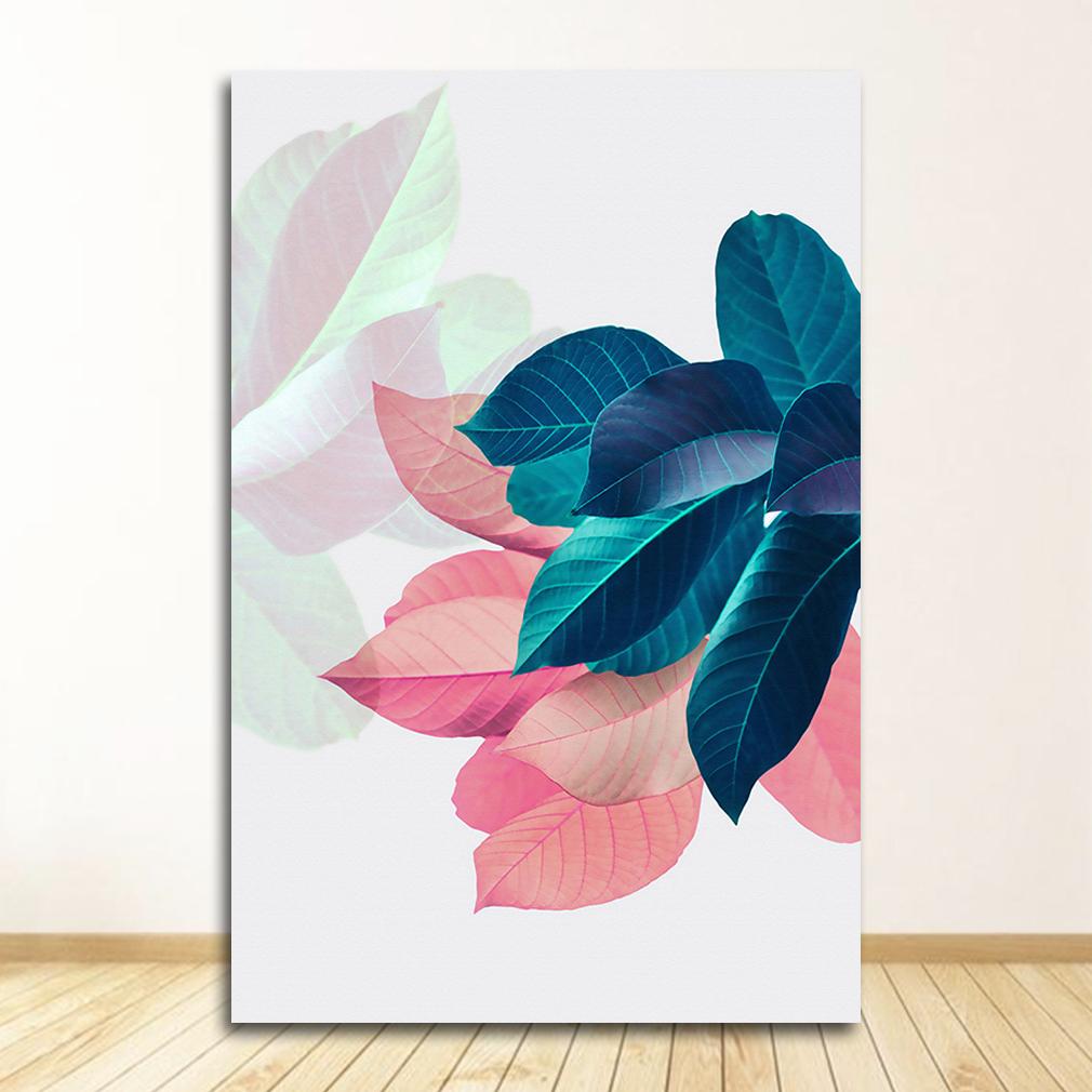 Wall Art Canvas Painting S and Prints Colorful Leaves Pictures for Living Room Home Decoration Nordic Plants