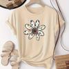 T-shirt Estiva da Donna Moda Retrò Maniche Corte Magliette Casual Stampa Floreale Top