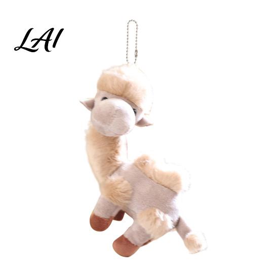 Backpack Accessory Plush Camel Bag Charm Stuffed Pendant with Bead Portable Chain Animal Plushie Handbags Purse Hanging Decoration Decorative