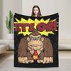 Fun Donkey Kongs Plush Blankets Girls Boys  Flannel Bedding Throws For Couch Chair Super Soft Design Quality Bedspread Gift