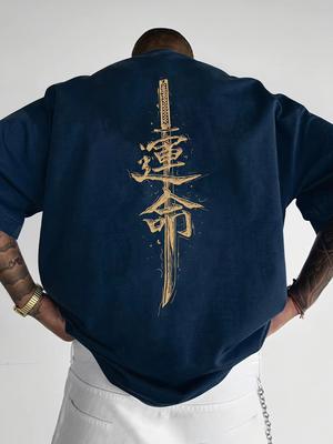 Japanese Samurai Sword 3d Print Trend Unisex Unisex Tshirt SpringSummer Daily Outdoor Sports Party Casual Short Sleeve Tees