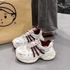 Platform dad shoes spring new retro heightening casual mesh sneakers tide