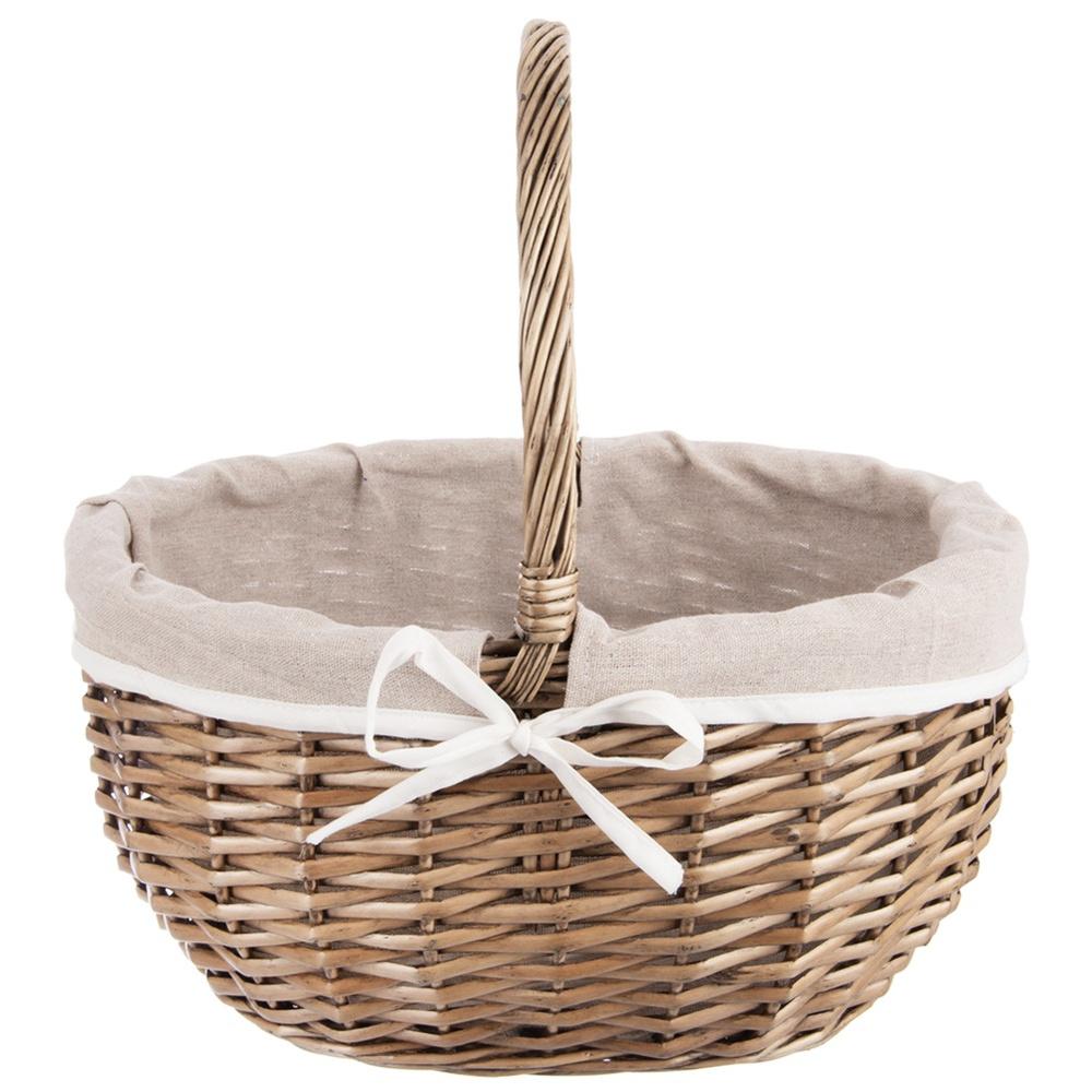 Wicker picnic basket 40x31x40 cm