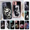 Japanese Art Dragon Yin Yang For iPhone 11 12 13 14 15 16 Pro Max Plus X XS MAX Shockproof Matte Back Cover