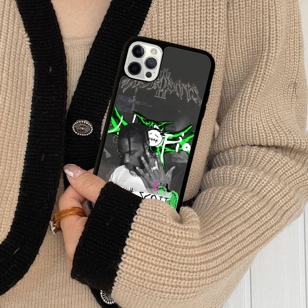 T-Travis S-ScottS Singer For IPhone 17 16 15 14 13 12 11 Pro Max Plus Shockproof PC+TPU Phone Back Cover