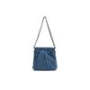 New CHARLES&KEITH PU, Textile Mixture Backpack Shoulder Bag Small Women's Dark Denim Blue CK2-60782390-1