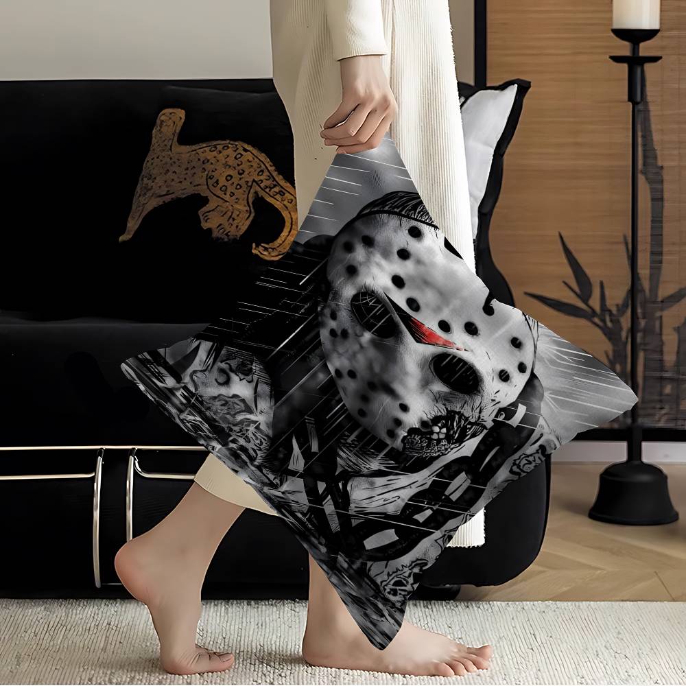 Jason V-Voorhees Horror Personalized picture text home decorative pillows Household Gifts 45x45cm