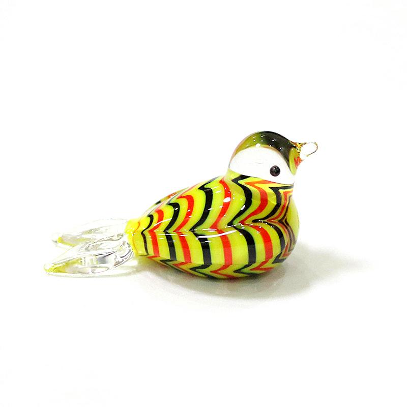 Miniature Murano Glass Bird Decorative Figurine Japan Style Home Fairy Garden Decor Accessories Lovely Handmade Animal Ornaments