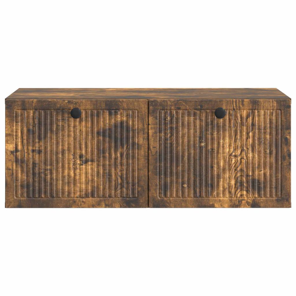Wall Mounted TV Cabinet Smoked Oak 78.5 x 41 x 30 cm
