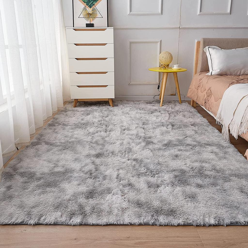 Tapete macio e felpudo para sala de estar, tapetes infantis grandes, bege, de pelúcia, para quarto, quarto de criança, berçário, decoração moderna para casa