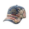 Usa Patriotic Baseball Cap 1776- 250Th Anniversary Vintage Floral Embroidered Unisex Hat For Fourth Of July