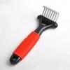 Pet Dematting Comb Undercoat Long Hair Cat Dog Fur Rake Brush with Long Blades & Safety Edges For Removing Mats Tangles & Knots