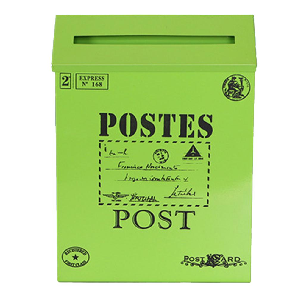 For Home Decoration Metal Mail Collection Vintage Mailbox Mail Collection Ample Storage Space Convenient Mail Access