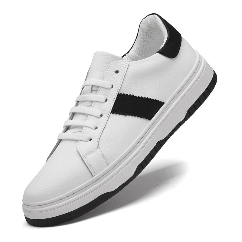 Fashion 2024 New Arrival Men Shoe Breathable Men Skate Shoes Genuine Leather Men's Flats Breathable Outdoor Sneakers Men Casual Footwear