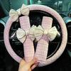 1PC Car steering wheel cover four seasons universal cartoon lady cute sweat absorption non-slip summer car handle cover