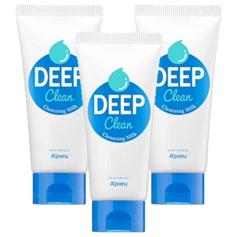 Apieu Deep Clean Cleansing Milk, 130ml, 3 Pcs