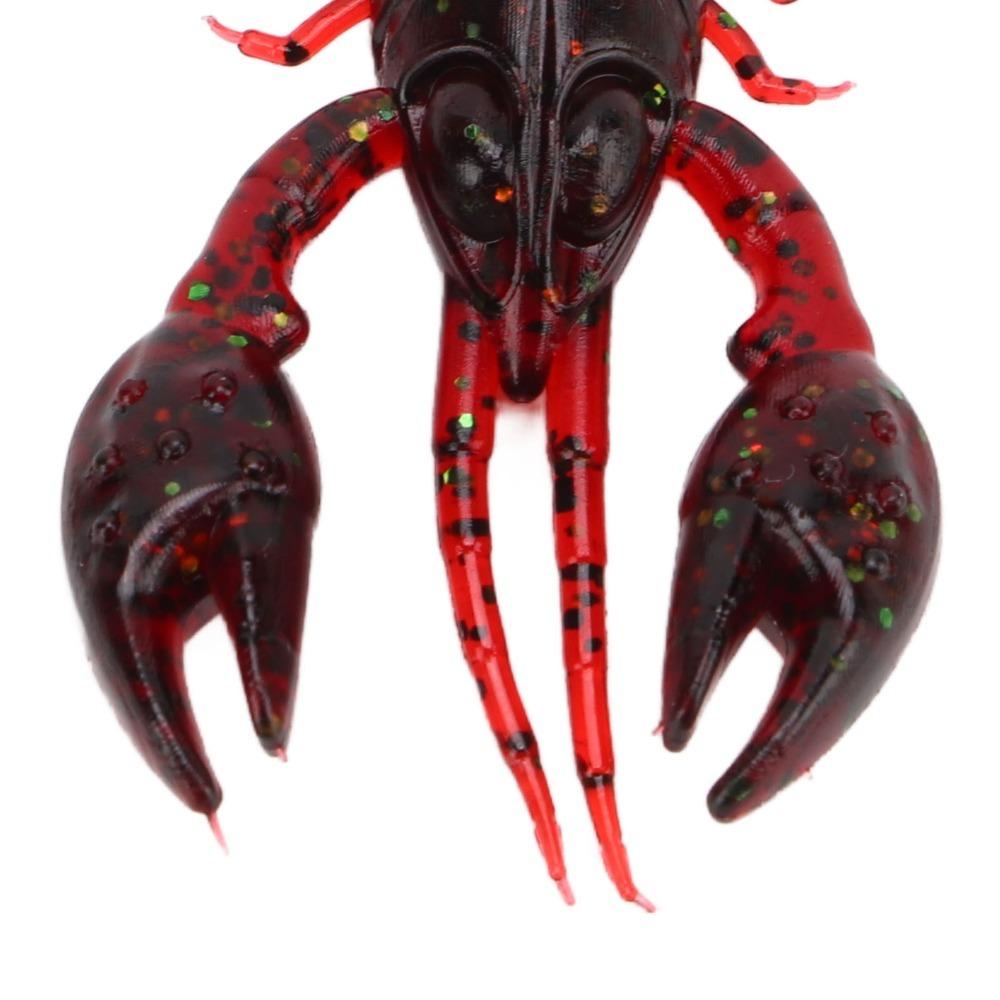 

20PCS PVC Fishing Lure 5.5cm Artificial Lure Durable Crawdad Bait Freshwater Fishing красный