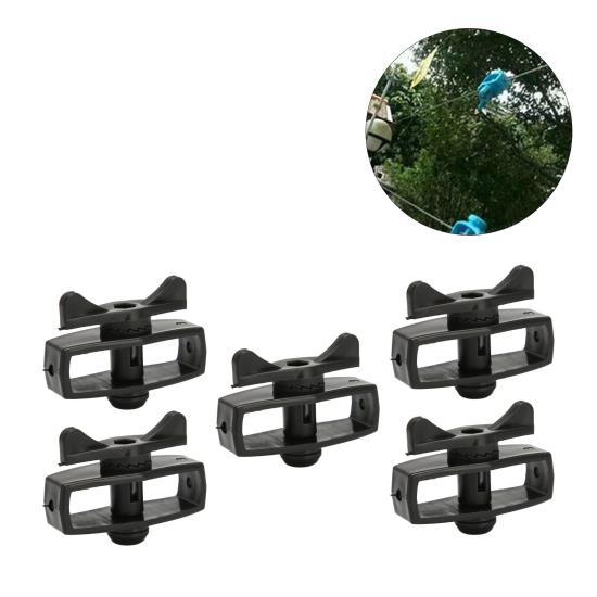 50Pcs Electric Fence  Tightener Portable Garden Electronic Fence Alloy  Tensioner Black 
