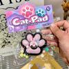 Giocattolo Fidget Squishy a forma di artiglio di gatto con paillettes carino, giocattolo antistress a rimbalzo lento, giocattolo antistress a pizzico, decompressione, zampa di gatto, giocattolo morbido da spremere