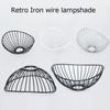Moderne Kronleuchter-Lampenschirme aus Eisen, Metalldrahtkäfig, Lampenschirm, Hängelampe, Deckenleuchte, Abdeckungen, Kronleuchter, Anhänger, Wohnkultur