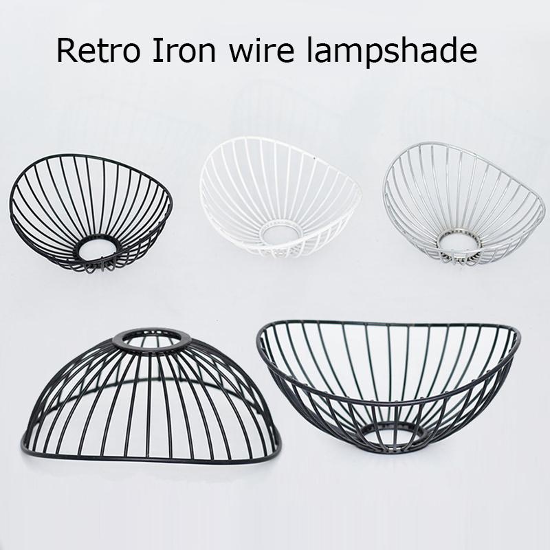 Abajururi moderne pentru candelabru din fier, Abajur din plasă metalică, Abajur pentru lampă suspendată, Acoperitoare pentru plafonieră, Pandantiv candelabru, Decor pentru casă