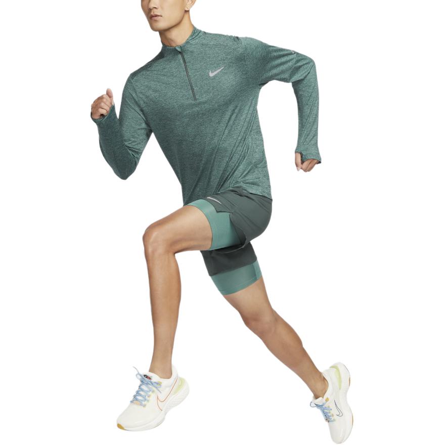 Nike Dri Fit Element Running T Shirt Men's Vintage Green/Coastal Green/Mixed Color/Reflection Silver DD4757-338